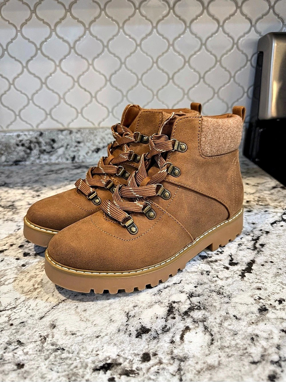Cliffs Crescent Brown Lace-Up Ankle Boots US 7 NWOT